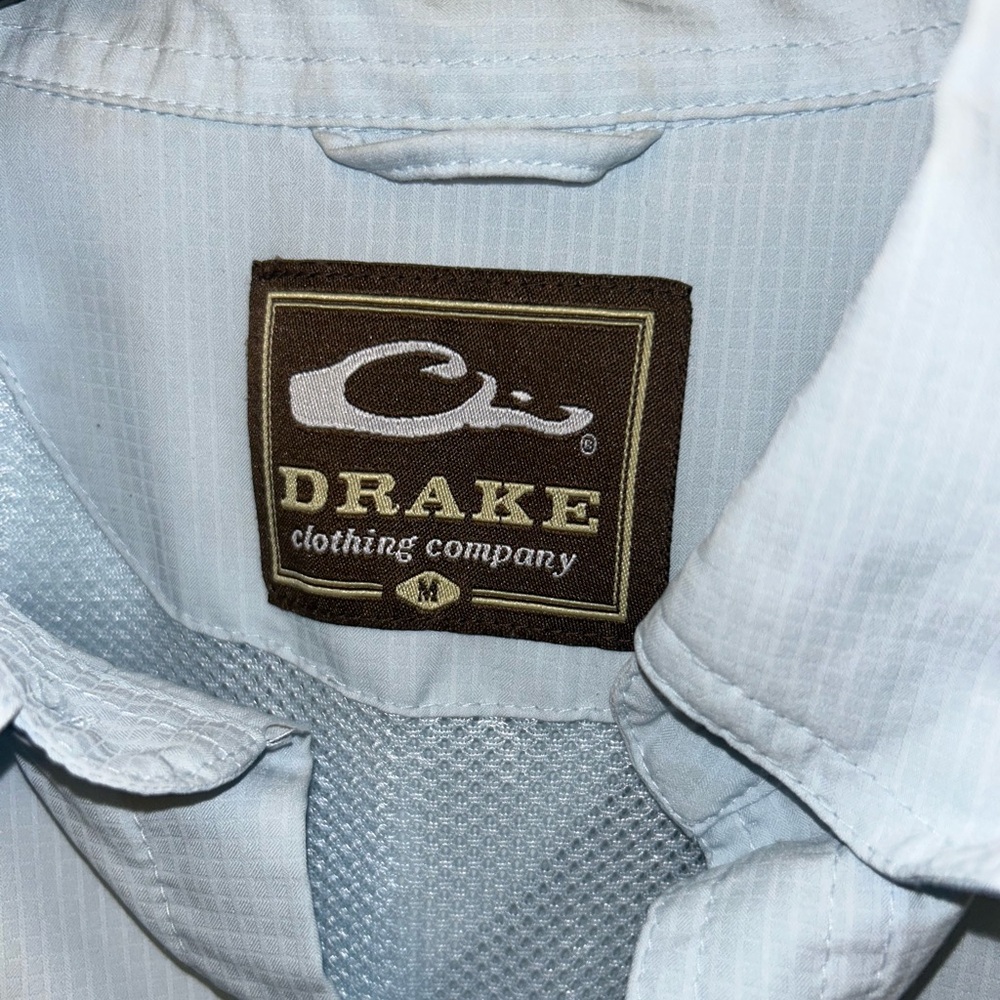 Drake Men's Light Blue Shirt - Picture 2 of 3